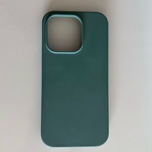 Minimalist Teal Silicone iPhone 14 Pro Case – Soft Touch, Shockproof, Slim Fit